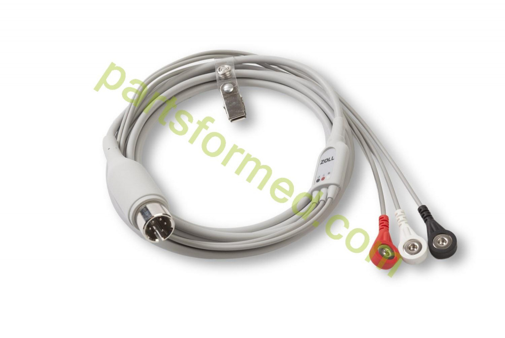 8000-0025-02 ZOLL Zamienny 3-odprowadzeniowy kabel pacjenta EKG do defibrylatora ZOLL serii MRE