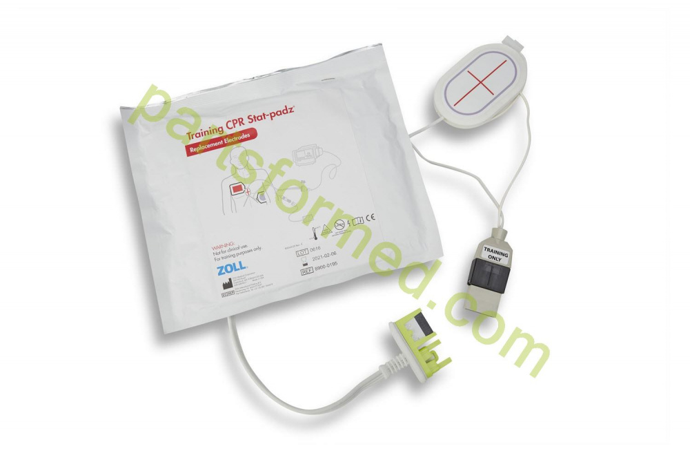 8900-0190 ZOLL Training CPR Stat-Padz® อิเล็กโทรดพร้อมสายเคเบิลสำหรับเครื่องกระตุ้นหัวใจ ZOLL MRE-Series