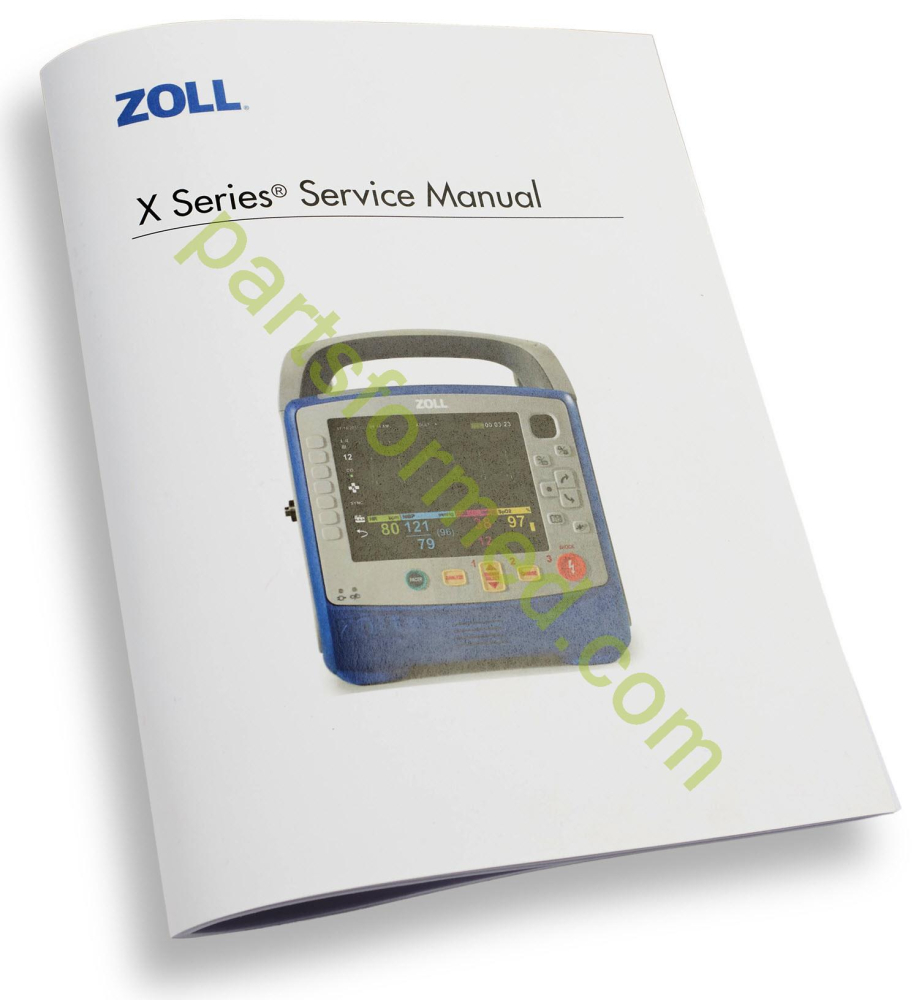 9650-001356-01 ZOLL Manual de serviço para desfibrilador ZOLL X-Series