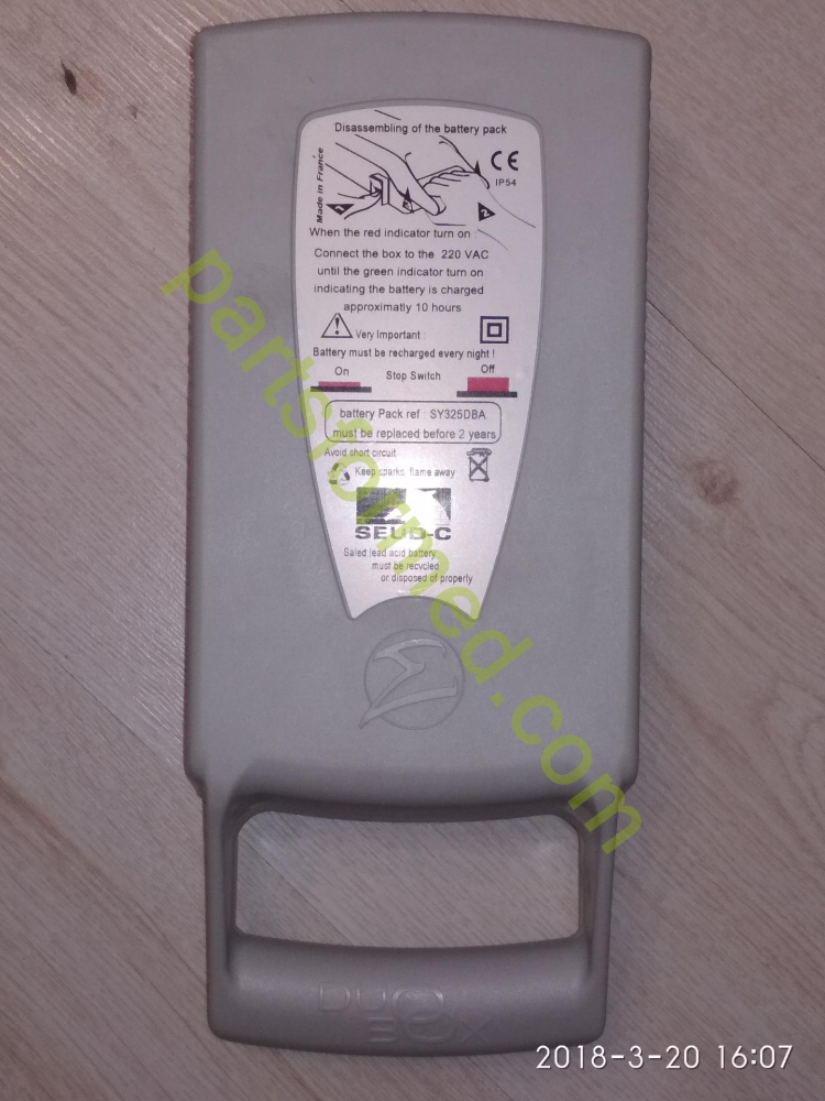 Bateria SYGMA SY325DBA para elevador SYGMA Seud
