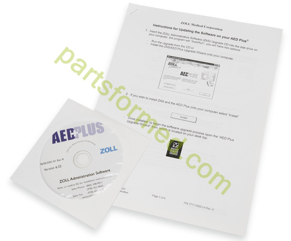 8000-0311-01 ZOLL ZOLL Verwaltungssoftware, CD-ROM für Defibrillator ZOLL AED Plus