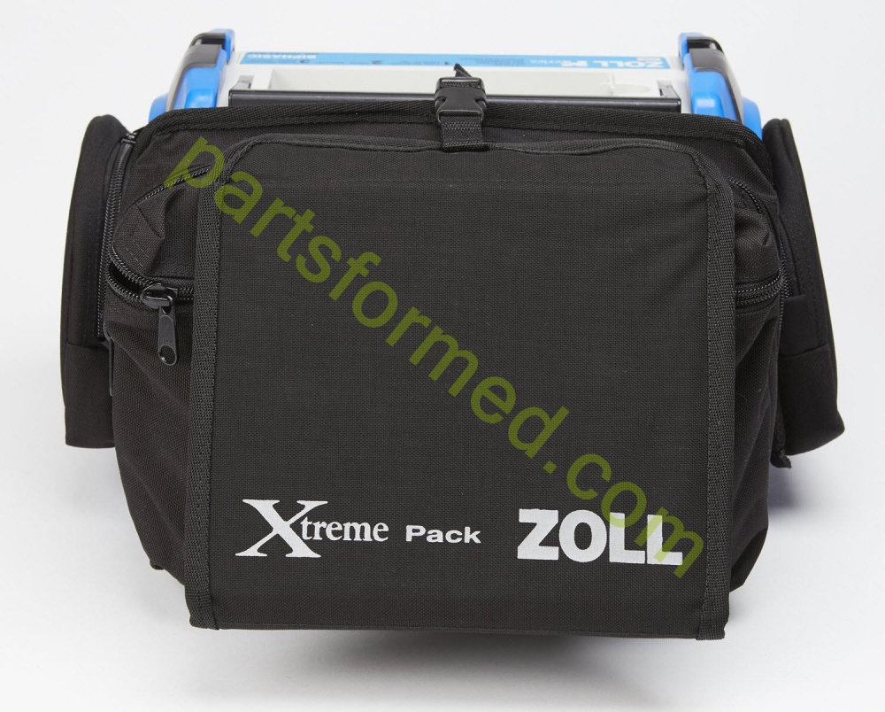 8000-0657 Custodia da trasporto ZOLL Xtreme Pack™ II, custodia in gomma stampata con tasche posteriori e laterali con NIBP per defibrillatore ZOLL serie M