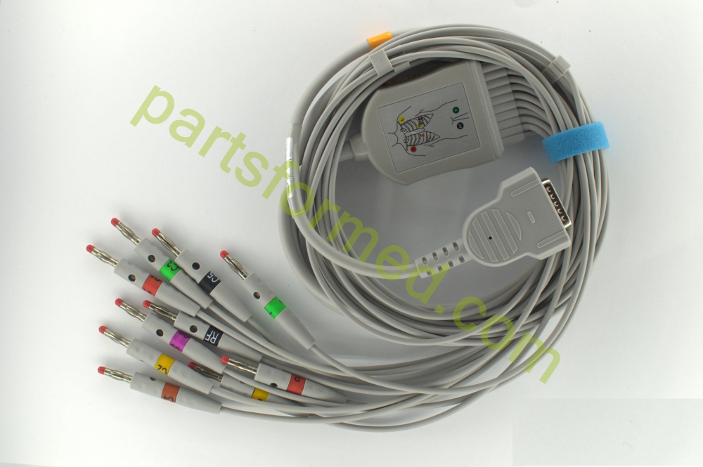 Câble patient GE Marquette pour MAC 400, MAC 800, MAC 500, MAC 1100, MAC 1200