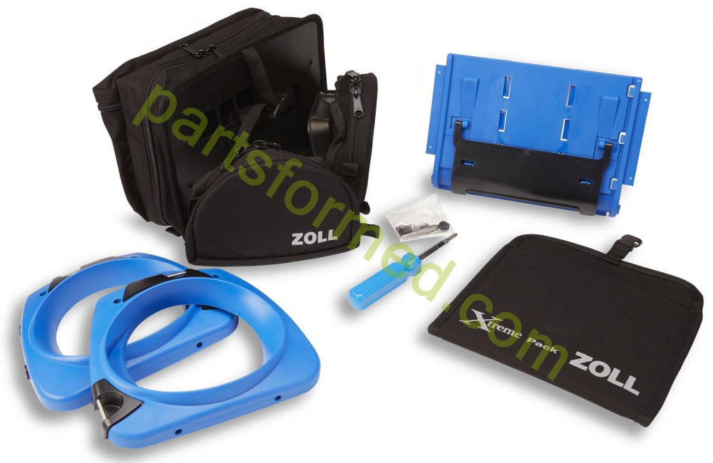 8000-0595-01 ZOLL Xtreme Pack™ II Tragetasche, geformte Gummihülle mit Rück- und Seitentaschen für Defibrillator der ZOLL M-Serie