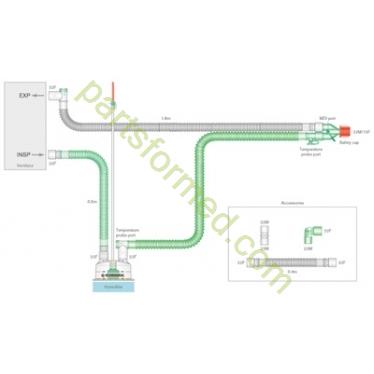 Circuit respiratoire jetable pédiatrique 2DHH