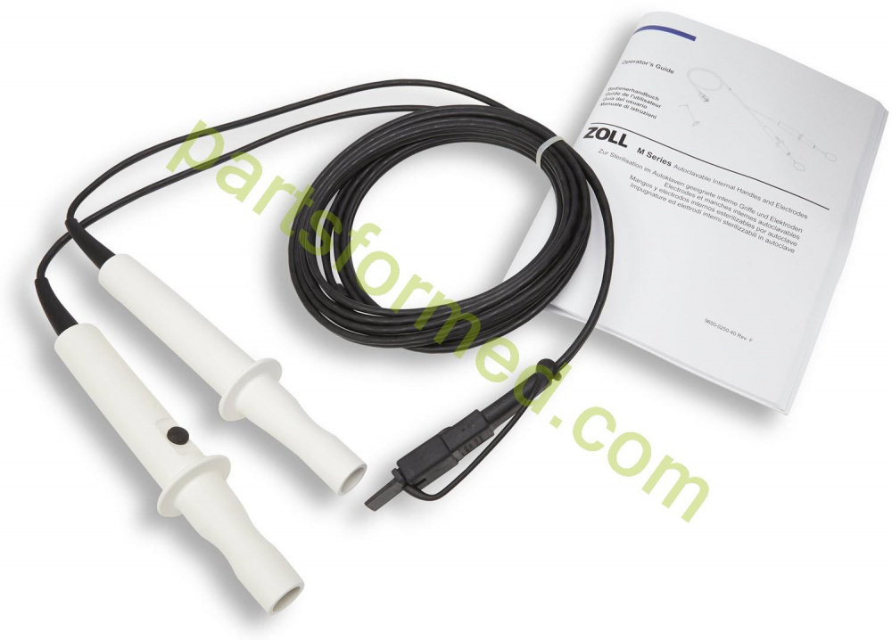 8011-0501-02 ZOLL Autoclavable Handle Assembly With Switch (16' Cable) Domestic Use Only for defibrillator ZOLL M-R-Series