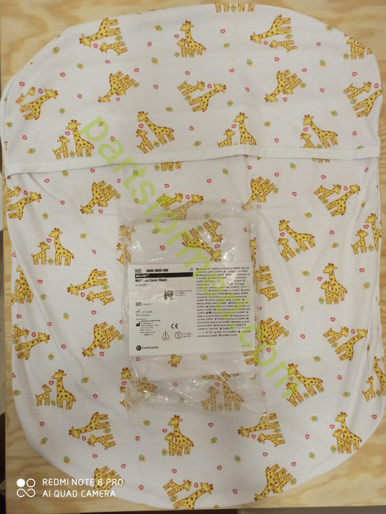 Sábana protectora de colchón 6600-0688-800 para incubadora neonatal Giraffe GE.