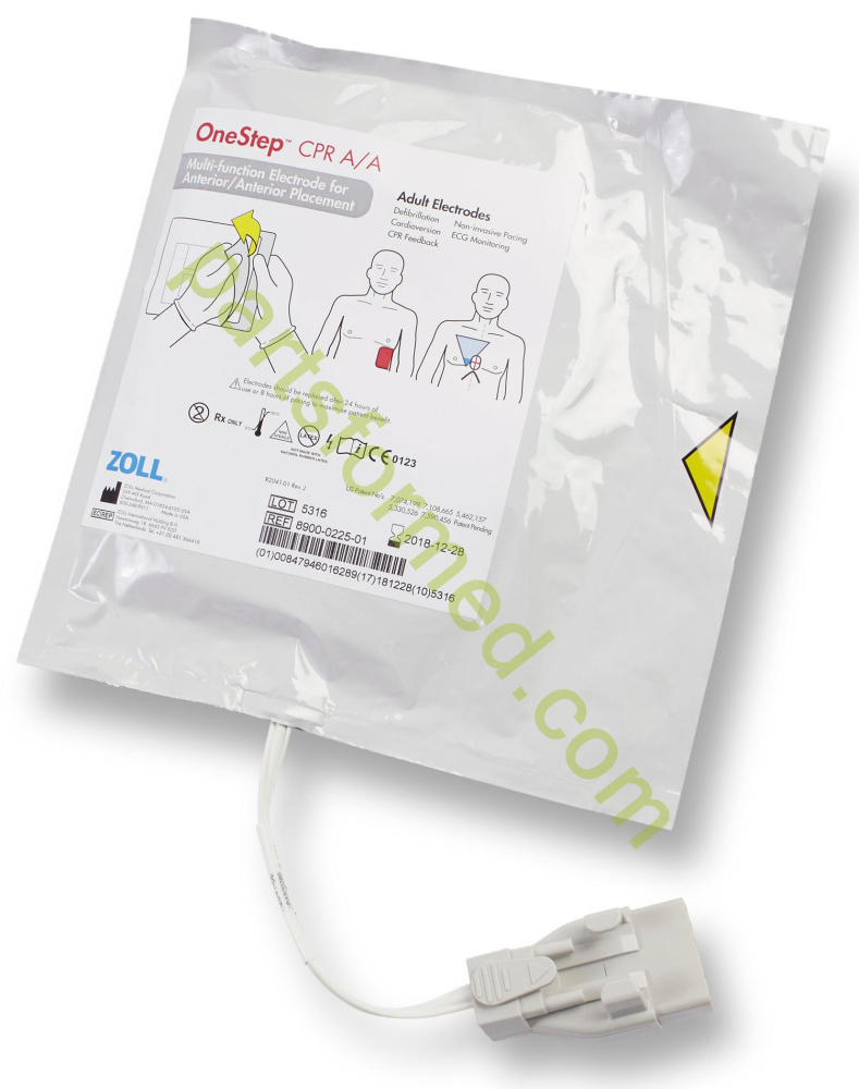 8900-0225-01 ZOLL OneStep™ CPR AA-Elektrode, einzeln für Defibrillator ZOLL R-Serie