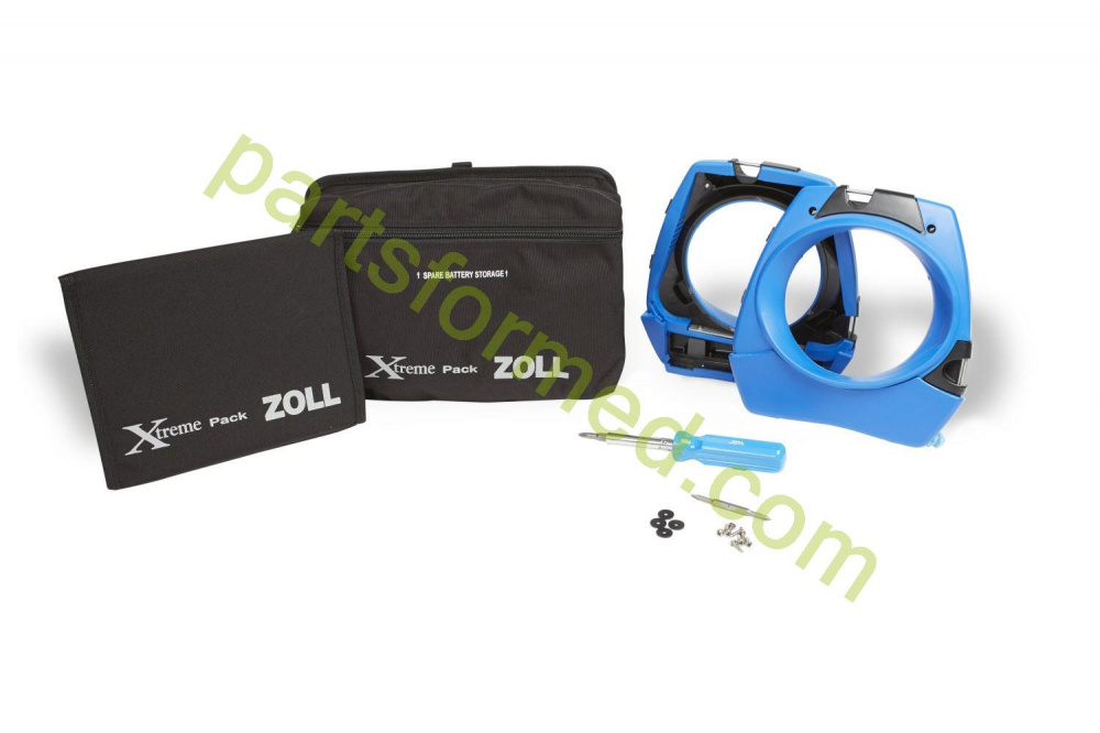 8000-0656 Custodia da trasporto ZOLL Xtreme Pack™ II, custodia in gomma stampata con custodia posteriore per l'uso con piastre e NIBP per defibrillatore ZOLL serie M
