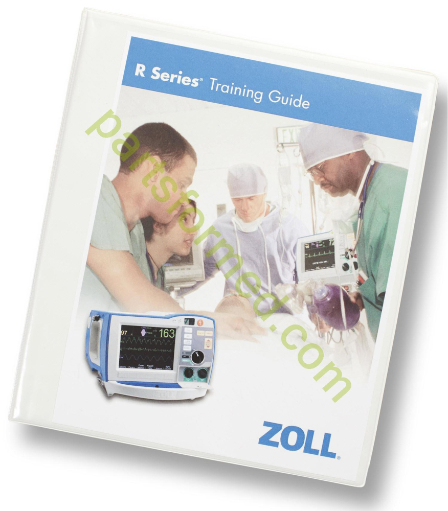 9650-0891-01 ZOLL Treine o manual de treinamento do instrutor com CD para desfibrilador ZOLL R-Series