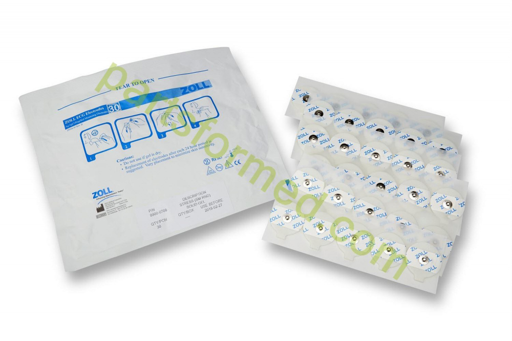 8900-0708 ZOLL ECG 1.5" small round electrodes for defibrillator ZOLL M-R-E-Series