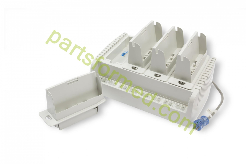 8300-0500-01 ZOLL 4 बे SurePower™ चार्जर, डिफ़िब्रिलेटर ZOLL X-सीरीज़ के लिए 4 चार्जर एडाप्टर के साथ
