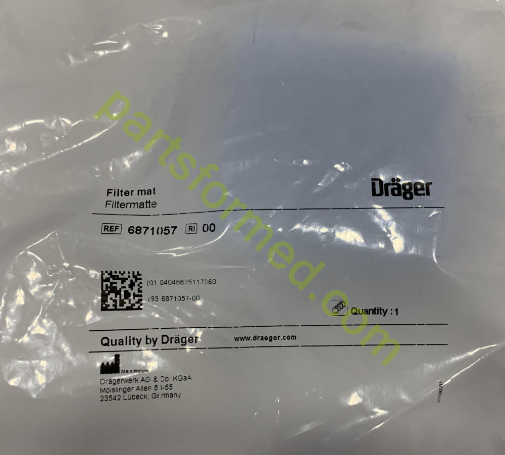 Tapete de filtro Draeger (Drager) 6871057