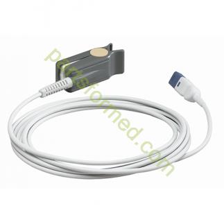 Philips M1196A Оригинальный Многоразовый пульсоксиметрический датчик - клипса с кабелем 3 м для взрослых пациентов 