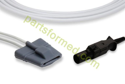Sensor SpO2 de ponta macia de silicone pediátrico reutilizável para monitores de pacientes Novametrix