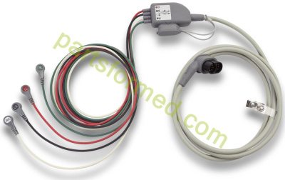 8300-0803-01 สายเคเบิล ZOLL, ลีด ECG ของแขนขา, AAMI, Propaq® MD สำหรับเครื่องกระตุ้นหัวใจ ZOLL X-Series