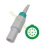Sensore SpO2 infantile riutilizzabile con punta morbida in silicone per monitor paziente Choice (Oximax tech). Sensore SpO2 infantile riutilizzabile con punta morbida in silicone per monitor paziente Choice (Oximax tech).