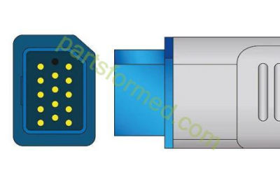 مستشعر SpO2 بمشبك إصبع للأطفال قابل لإعادة الاستخدام لأجهزة مراقبة المرضى Nihon Kohden (Oximax Tech).