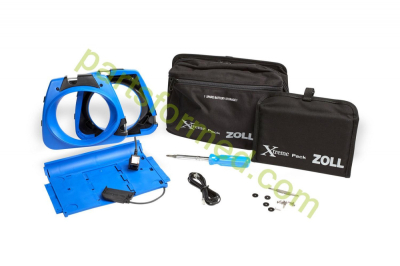 8000-0742 ZOLL Xtreme Pack™ II Tragetasche, geformte Gummihülle mit Rückentasche zur Verwendung mit Paddles und Modem-Verlängerungskabel für 12-Kanal-EKG für Defibrillator der ZOLL M-Serie