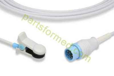 Sensor de SpO2 con clip para la oreja reutilizable para adultos para monitores de pacientes Infinium