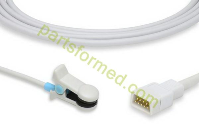 Reusable adult ear clip SpO2 Sensor for Casmed patient monitors