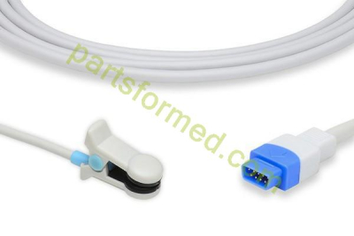 Sensor de SpO2 con clip para la oreja reutilizable para adultos para monitores de pacientes de GE
