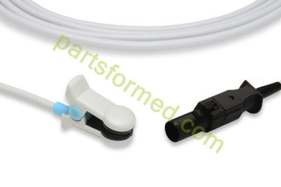 Sensore SpO2 riutilizzabile per clip auricolare per adulti per monitor paziente Datex-Ohmeda (Ohmeda Tech).