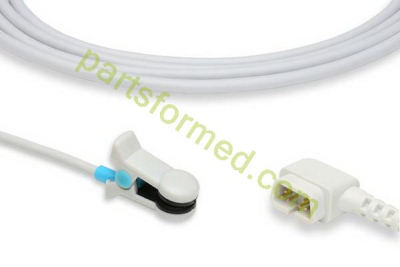 Reusable adult ear clip SpO2 Sensor for Criticare patient monitors