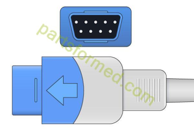 Sensor de SpO2 con clip para la oreja reutilizable para adultos para monitores de pacientes de GE