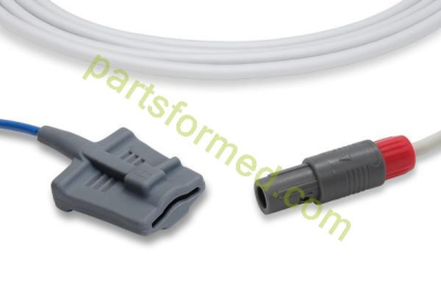 Sensore SpO2 riutilizzabile per adulti con punta morbida in silicone per monitor paziente Newtech