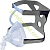 Silicone full-face NIV  / CPAP / BiPAP mask reusable, adult medium size M