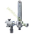 O2-Flowmeter NIST, für Schiene 25x10mm, ohne Schlauch für Amenic. Ardo / Ameda 52.00.75A Original