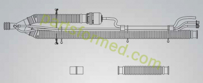10820 Patientenschlauchsystem für Erwachsene mit Peep für LTV-1000 Pulmonetiksysteme